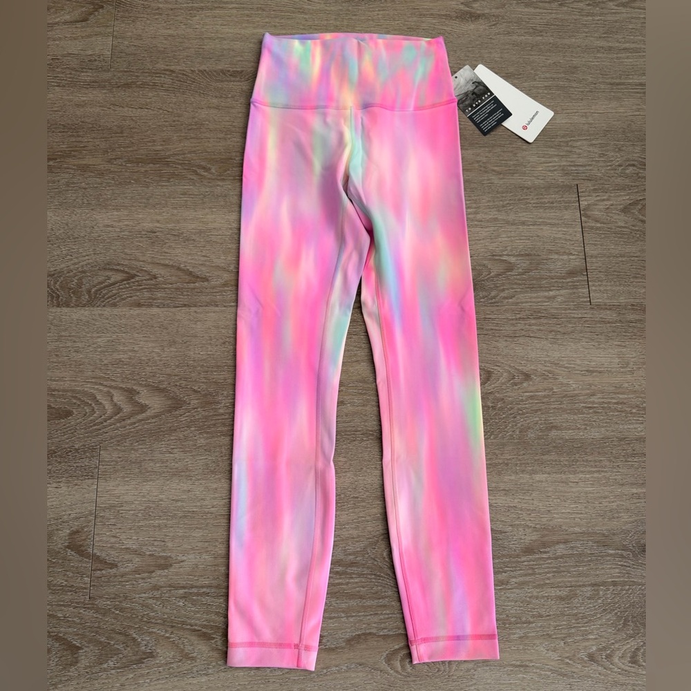 Lululemon Women’s Wunder Train High-Rise Tight 25" Psychedelic Wash Multi Size 4 - Picture 3 of 12